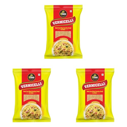 Image of DISANO Wheat Vermicelli,No Maida,850 Gram - Cholesterol Free,unflavored (Pack of 3)