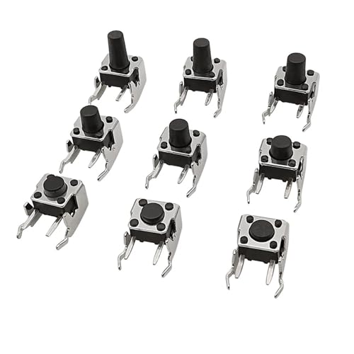 Pulsador táctil de 4 pines 6x6mm: solucione botones rotos en paneles con montaje en ángulo recto