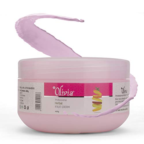 Image of Olivia Professional Herbal Fruit Cream with Natural Fruit & Herbal Extracts | Hydrating Face Cream for Soft, Radiant Skin | Enhances Texture, Elasticity & Skin Tone | For All Skin Types | 400g