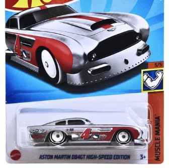 Image of Hw Die-Cast 1:64 For Ages 3 And Up (Aston Martin DB4GT High-Speed Edition | Muscle Mania), Silver