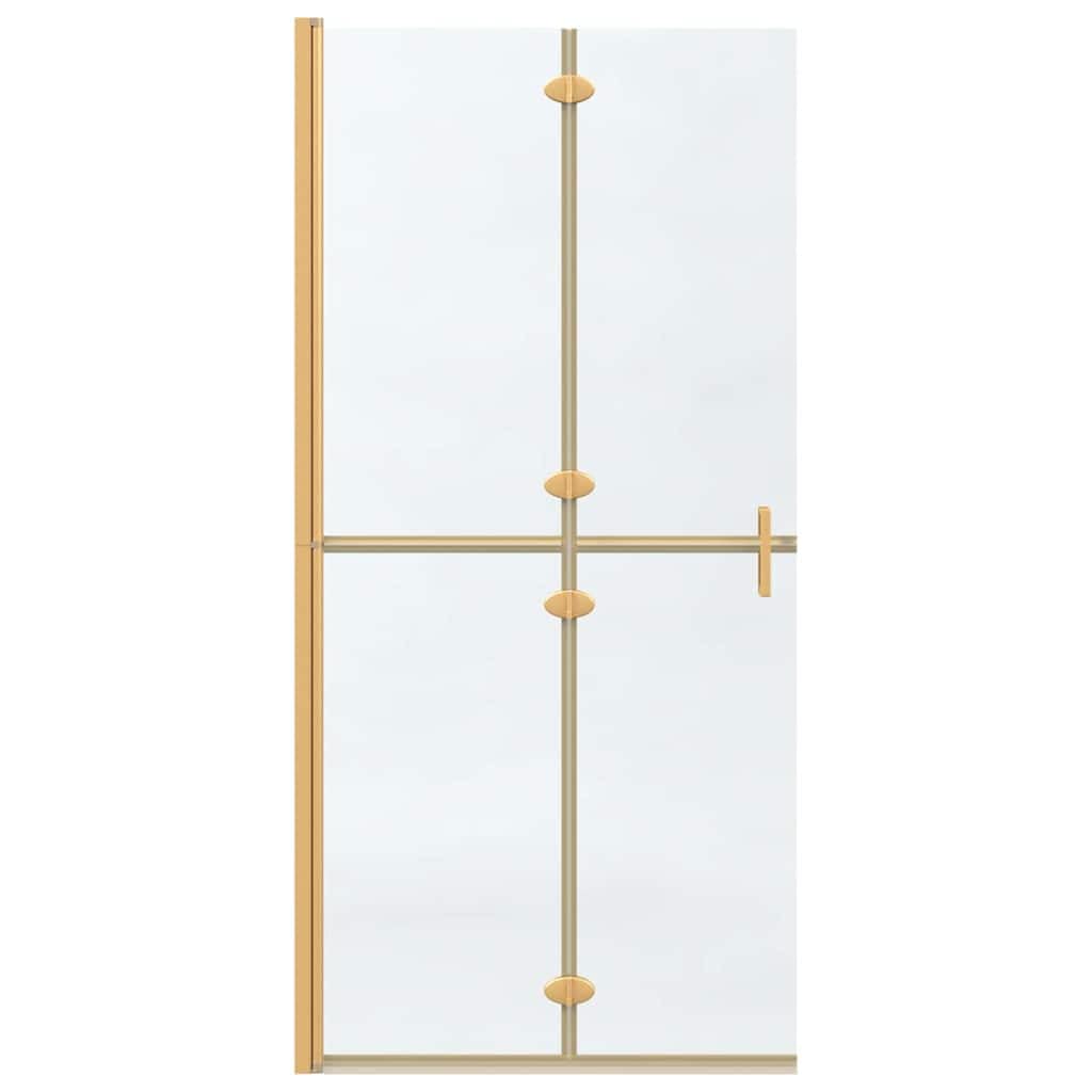 vidaXL Ściana prysznicowa Walk-In złoty 90 x 6.5 x 190 cm