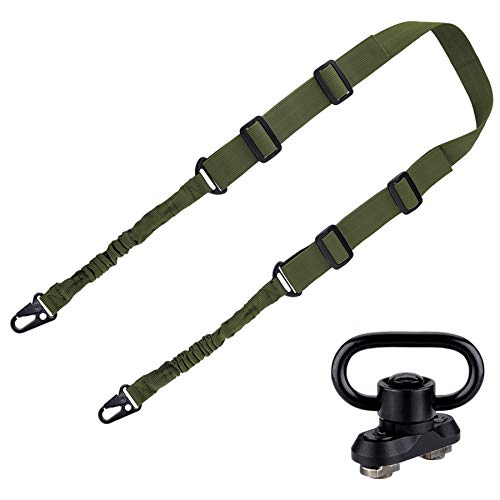 BOOSTEADY 2 Point Rifle Sling with QD Sling Mount, Two Point Rifle Sling Gun Sling with QD Sling Mount
