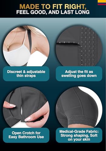 Sonryse 086 Fajas Colombianas Reductoras y Moldeadoras Stage 1 Post Surgery Tummy Tuck BBL Shapewear