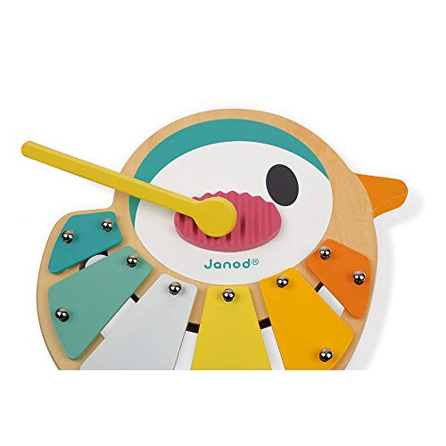 Janod - Pure Bird Wylo - Wooden Imitation Toy - Musical Early Learning Toy - Child'S Xylophone In The Shape Of A Bird, 6… - Image 6
