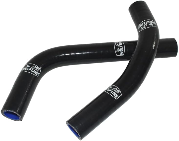 2pcs Radiator Hoses Water Coolant Tube Silicone Pipes For Yamaha YZF R3 R25 MT-03 MT03 MT-25 MT25 2015-2024 (Black)