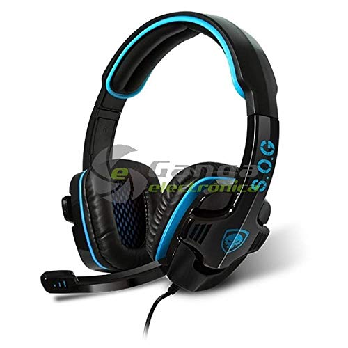 Spirit Of Gamer Casque Micro Xpert-H2 Blue/pour PC * PS3 * PS4 * Xbox One * Xbox 360 * Switch/HP 40 mm avec Coussinets et Arceau rembourrés