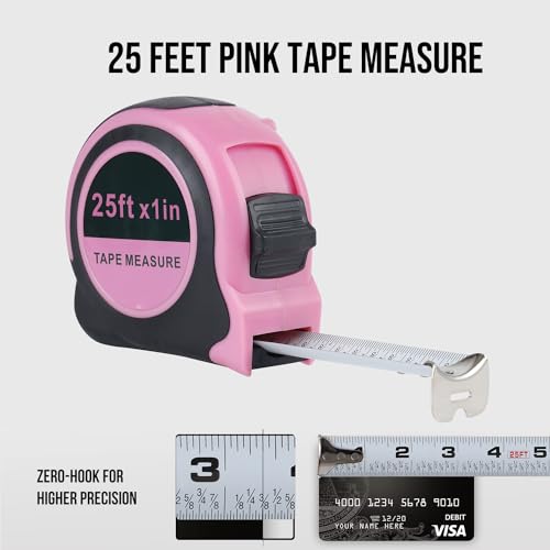 Cinta métrica retráctil Lichamp 25 pies, pack de 2 miniatura 6