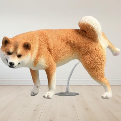 Estatua Shiba Inu Orinando, Escultura de Resina miniatura 4