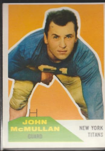 1960 Fleer John McMullan New York Titans Football Card