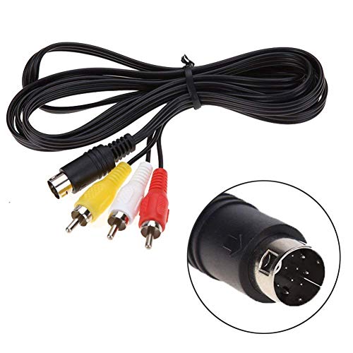 RUITROLIKER 6ft AV Audio Video RCA 9Pin Cable Compatible para Genesis 2 3 - imagen 2