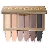 SUSIKEKI 6 Colors Mini Eyeshadow Makeup Palette Neutral Nude Smoky Eye Shadow Taupe & Brown Matte Make Up Pallet with Mirror Highly Pigmented Long Lasting Waterproof Travel Size Gift Kit 01