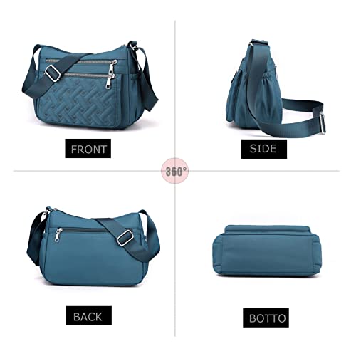 KARRESLY Crossbody Purse for Women Multi Pocket Cross Tote Small Travel Shoulder Bag Casual Messenger Bag4