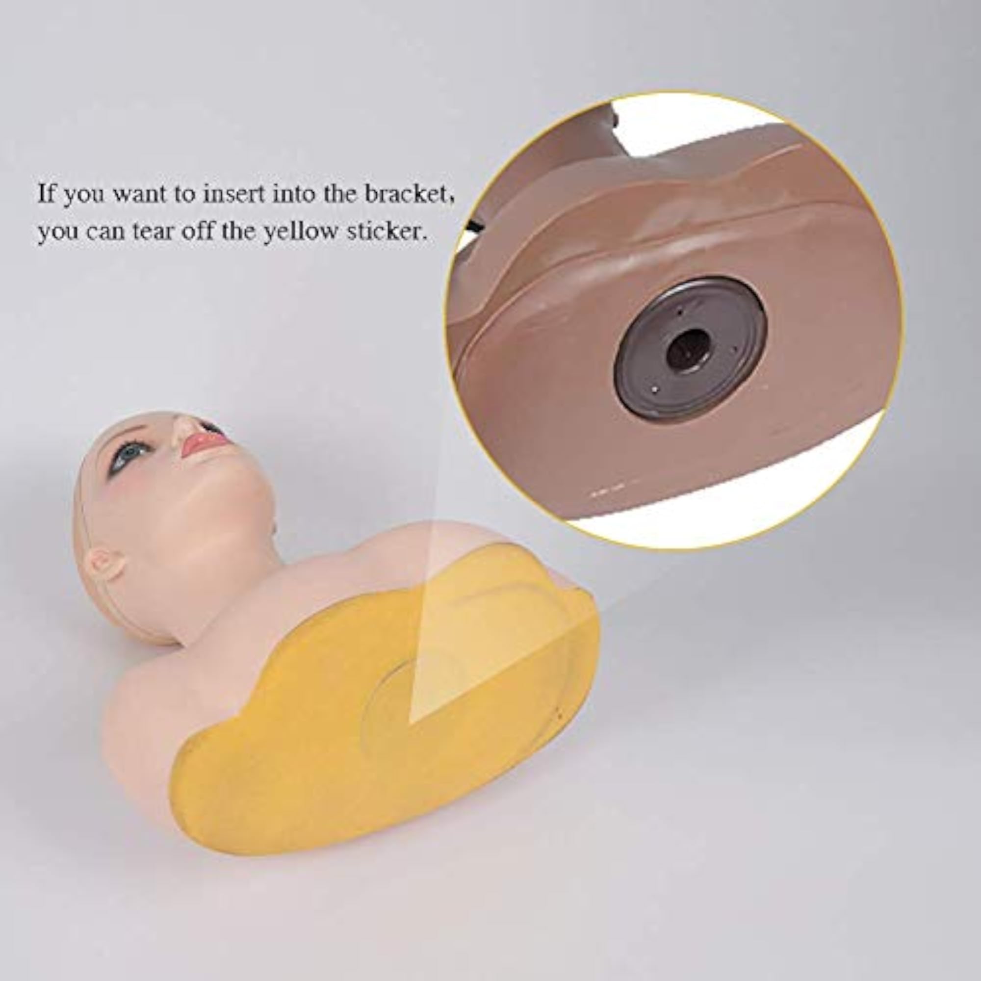 PVC Mannequin Head Model for Wig and Jewelry Display