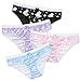 Littleforbig Women's Ladies Soft Smooth Silky Underwear Comfortable Hipster Briefs Babydoll Dreamy Galaxy 4 Pack Panties Set L Multicolor