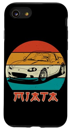 Japanisches Miata Auto Retro Vintage Sportwagen Legende 90er Jahre Hülle für iPhone SE (2020) / 7 / 8