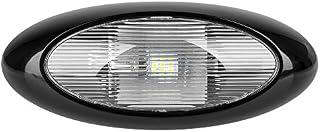 Lumitronics RV 13" LED Oval Scare/Porch Light with Clear Lens (Black)