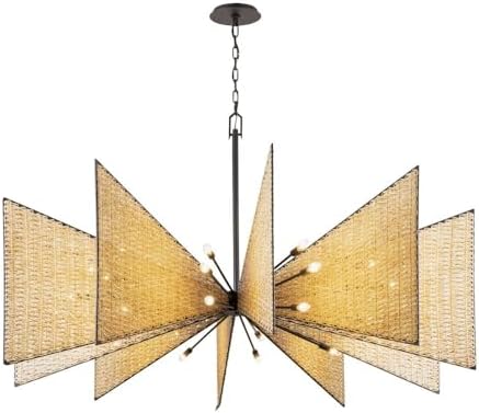 Varaluz Lighting 379C30MBS Machina - 30 Light Chandelier in Modern Style-42 Inches Tall and 72 Inches Wide