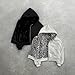 CUTEGAL Zip Up Hoodie Oversized Leopard Print Jacket Reversible Streetwear Fall Grunge Hoodies Streetwear (Grey,Small)