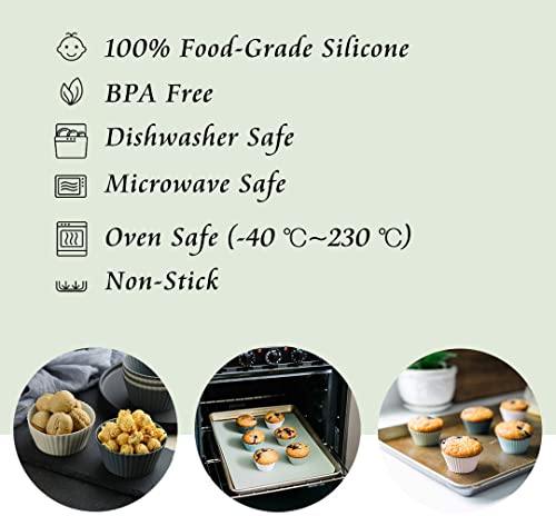 Lesipee Stampi per cupcake, stampi in silicone