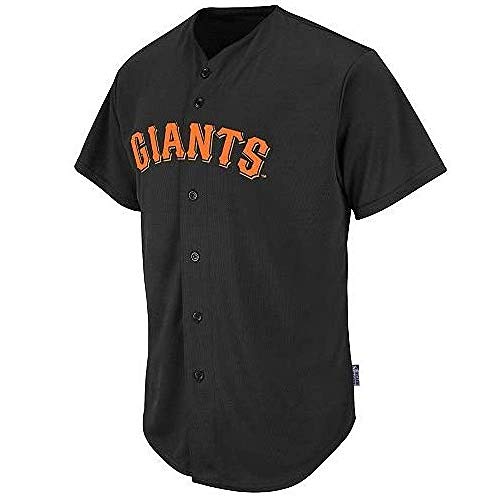 Adult Large San Francisco Giants Blank Back Replica Full-Button