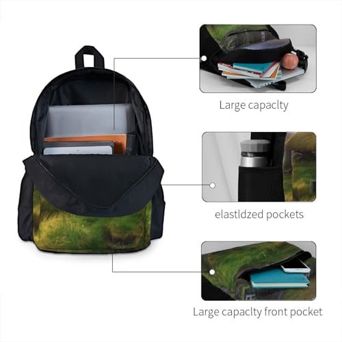 Iceland Hut printed Adult backpack Travel Shoulder daypack4