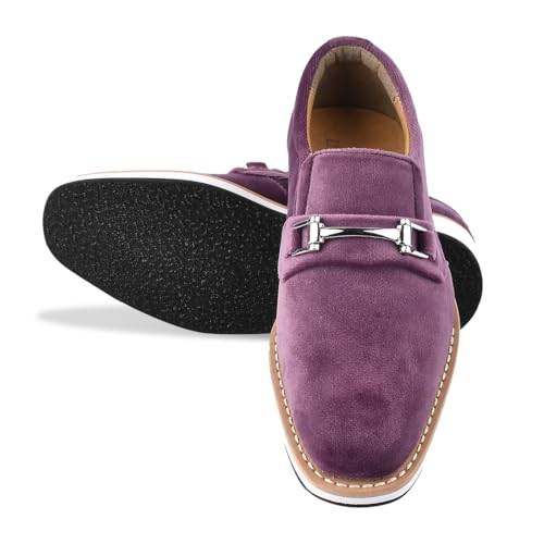 LIBERTYZENO Boys Velvet Kids Buckle Slip On Dress Loafer Shoes for Prom Graduation3