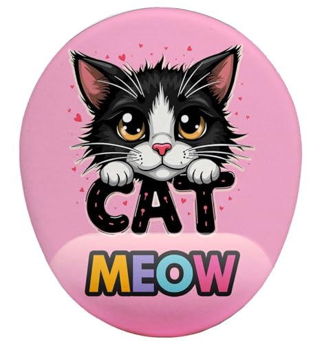 Cat Meow Bilek Destekli Mouse Pad
