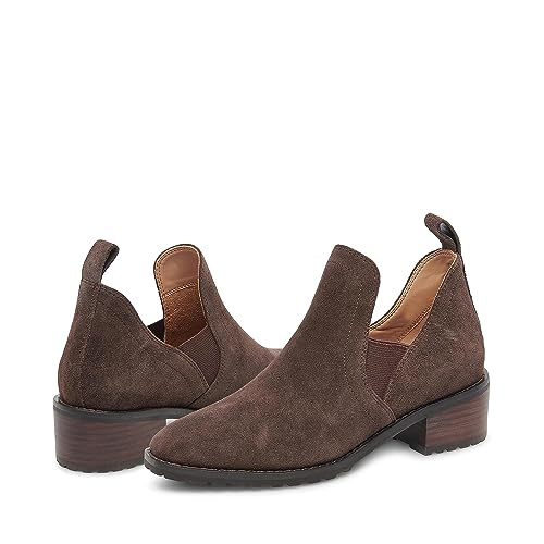 Blondo Women's Sandra Waterproof Comfortable Fashion Bootie, Java Suede, 7.5