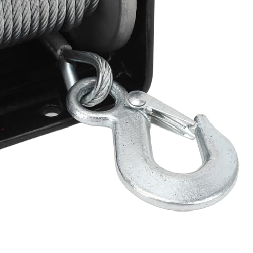 Winche eléctrico 2000 lb con cable de acero y control remoto miniatura 7