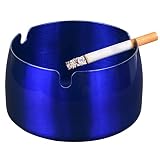 IWNTWY Ashtray, Stainless Steel Outdoors Indoors Windproof Cigarettes Ashtrays for Home Office Hotel