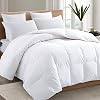 TEXARTIST Premium 2100 Series Queen Comforter All Season Breathable White Comforter Soft 4D Spiral Fiber Quilted Down Alternative Duvet Insert with Corner Tabs Luxury Hotel Style (88″x88″)