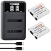 PowerTrust 2Pcs NB-11L NB-11LH Battery and LED Dual Charger for Canon IXUS 185, 240 HS, IXUS 190, SX430 IS, SX410 IS, 285 HS, IXUS 180, 275 HS, IXUS 145 155 165 170