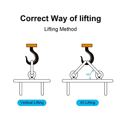 Image of uxcell Lifting Eye Bolt M5 x 12.5mm Male Thread with Hex Screw Nut Gasket Flat Washer for Hanging Securing Chain Wire Rope, 304 Stainless Steel, 6 Sets