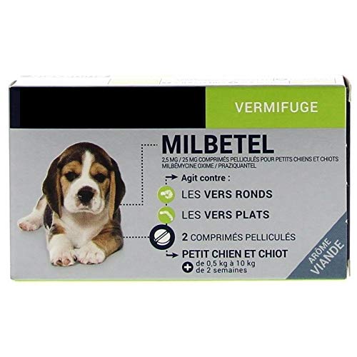 Biocanina Milbetel vermifuges pour petits chiens et chiots 2 comprimés Cover