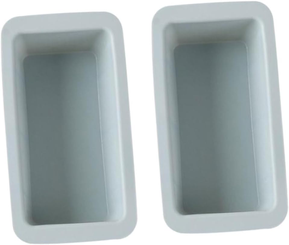 2pcs Rectangular Silicone Baking Mold Set Non-Stick Bread Mould Easy Release for DIY Cake and Toast Baking for Home Bakers