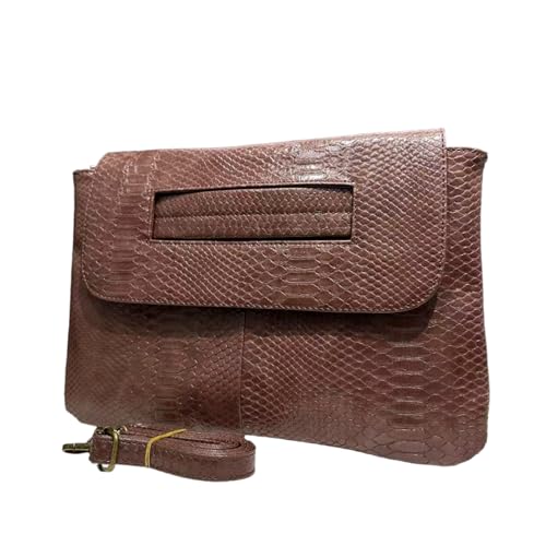 Image of Women Classic Crocodile Pattern Faux Leather Clutch Purse Oversized Female Shoulder Bag Messenger Handbag