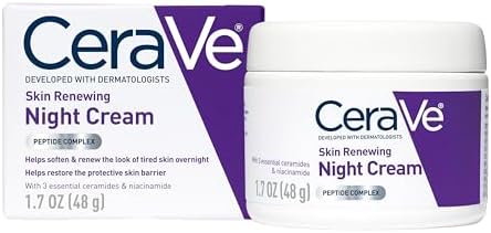 CeraVe Night Cream, Face Moisturizer, Skin Care for Dry Skin, 1.7oz