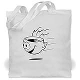 Shirtracer Küche - schnelle Tasse - Unisize - Weiß - WM101 - Stoffbeutel aus Baumwolle Jutebeutel lange Henkel