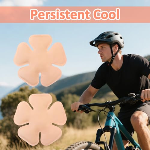 Image of Hat Ice Pack Insert - Reusable Cooling Gel Cap Liner for Baseball, Hard Hat, Construction & Outdoor Work, Cold Packs for Helmet, Head Cooling Relief for Summer Heat (2 Pack)(Pink)