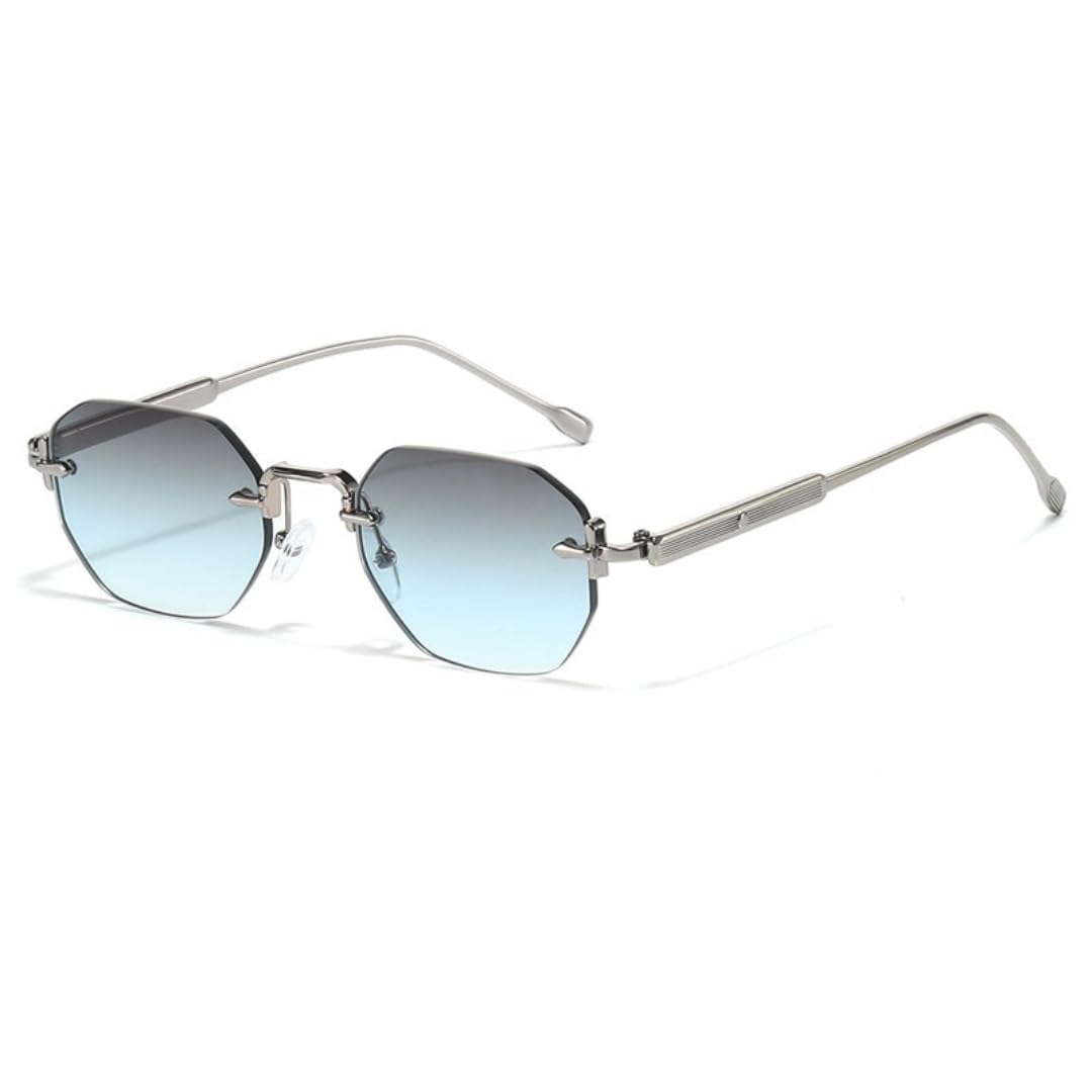Okulary przeciwsłoneczne retro bez oprawek punk vintage uv400 okulary przeciwsłoneczne outdoor luksusowe