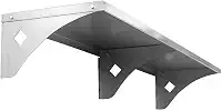 Prateleira de Aço Inox para Cozinha Industrial, 80x30cm, Suporte Resistente