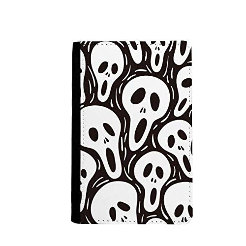 Étui portefeuille voyage crâne Halloween multicolore 3.7x5.8" classique