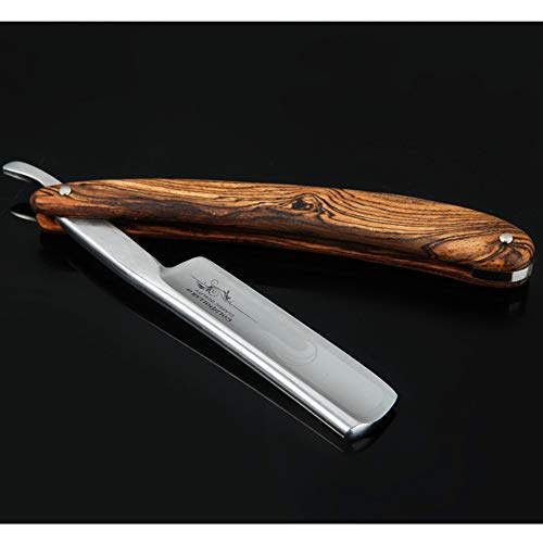 Straight Razor Rasiermesser set Herren Rasier Set mit Holzgriff im handgefertigten Lederetui - Geschenke für Männer - Exzellentes Echte Handarbeit - Image 5