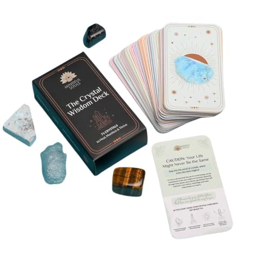 MINDFUL SOULS Crystal Wisdom Card Deck – Spiritual Guidance Oracle