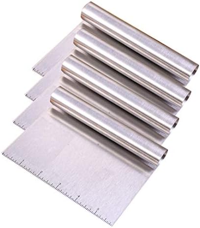 Richohome 4 Pack Stainless Steel Scraper Pizza Dough Scraper Chopper
