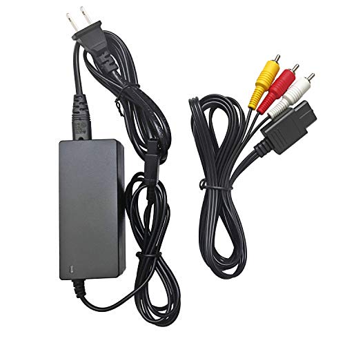 Areme Ac Power Supply Adapter, Av Composite Cable For Gamecube Ngc System #TOP1