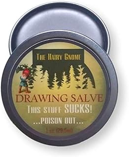 The Hairy Gnome Drawing Salve, This Stuff Sucks! Poison Out. Handmade with Organic