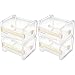 Beada Lot de 4 distributeurs de ruban adhésif Washi transparent et visible pour bureau