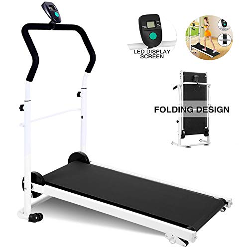 Caminadora mecánica plegable pequeña para hogar miniatura 7