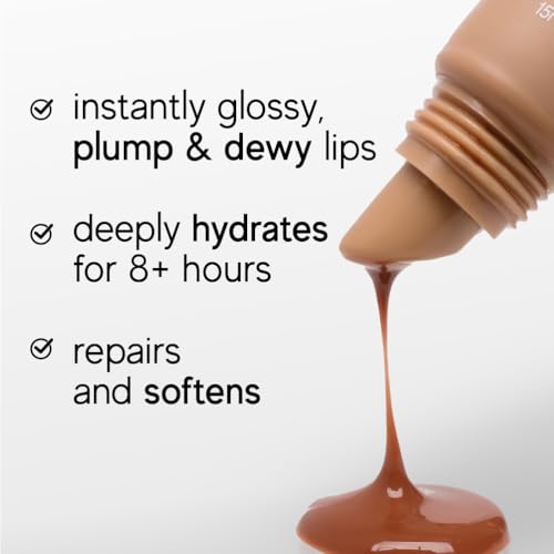 Image of indē wild Dewy Lip Balm | Hydrating & Plumping | Lasts 8+ hours | Nude & Non-Sticky | With Natural Desi Ghee, Peptides, Hyaluronic Acid & Shea Butter | Korean Formulation